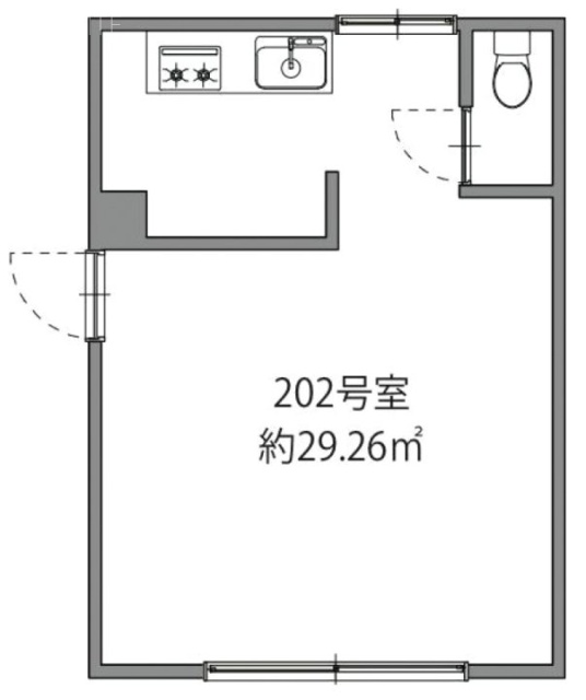 王子一番街ビル202 間取り図