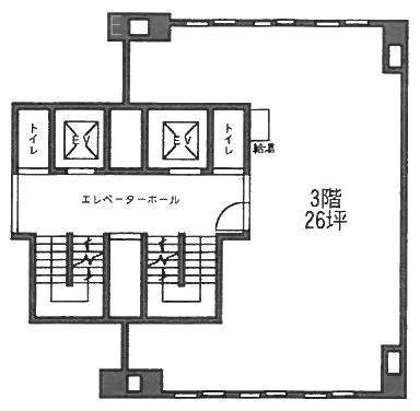 東栄八重洲ビル3F 間取り図