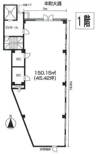 高橋ビル1F 間取り図