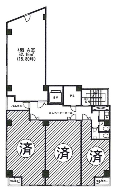 島田ビルA 間取り図