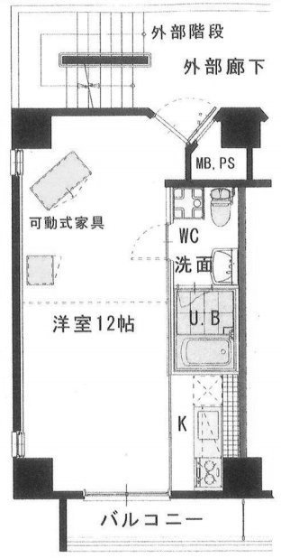 ワイズテラス原宿402 間取り図