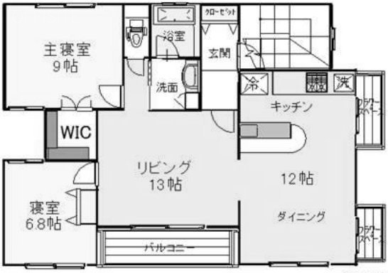 YAMAGUCHI HOUSE3F 間取り図