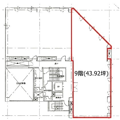 第44興和ビル9F 間取り図