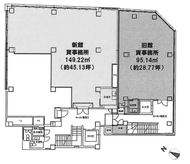 永井ビル2F 間取り図