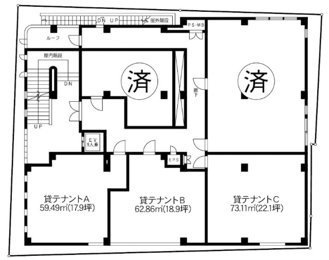 スクエア三報B 間取り図