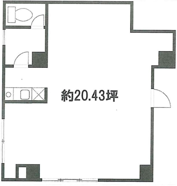 LE REBELLEビル302 間取り図