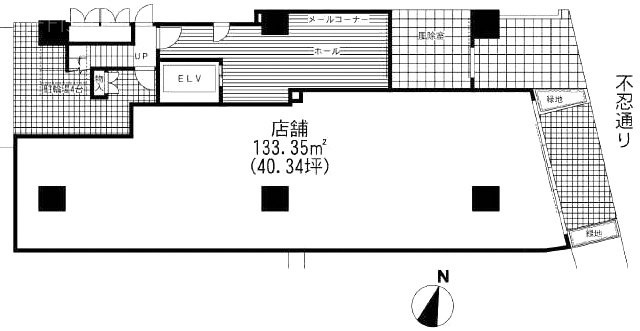 グランプラス千駄木ビル1F 間取り図