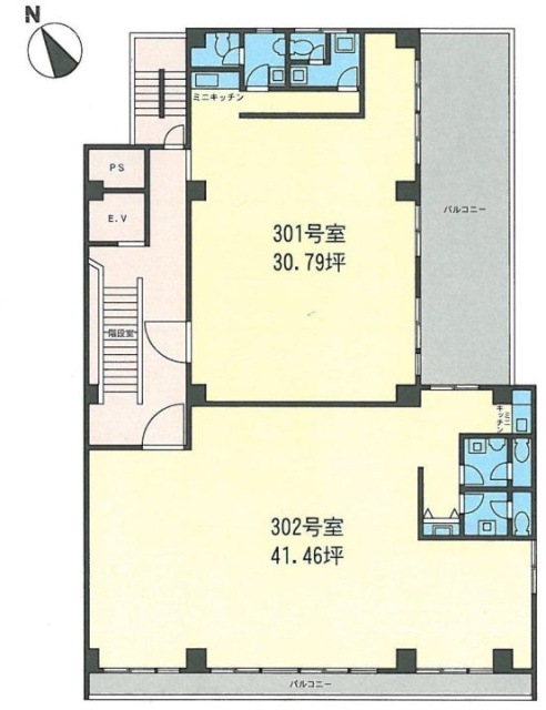 六本木三丁目ビル302 間取り図