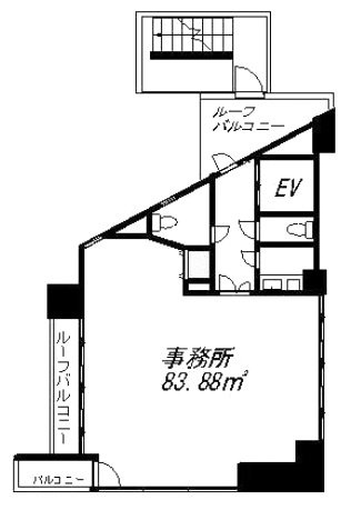 桜台ツーウッズビル6F 間取り図