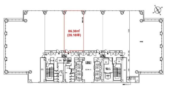 日土地山下町ビル4F 間取り図