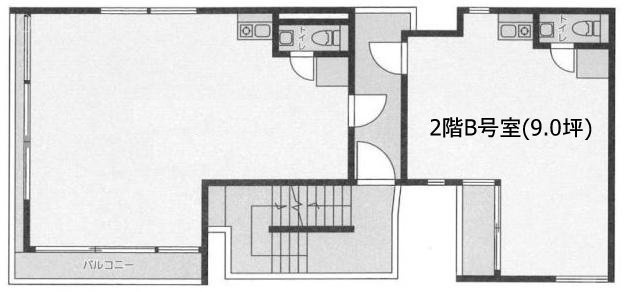 グエル・サカエ北参道2B 間取り図
