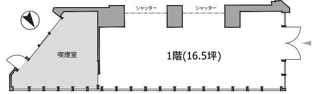 MOMENTO SHIODOME(モメント汐留)1F 間取り図