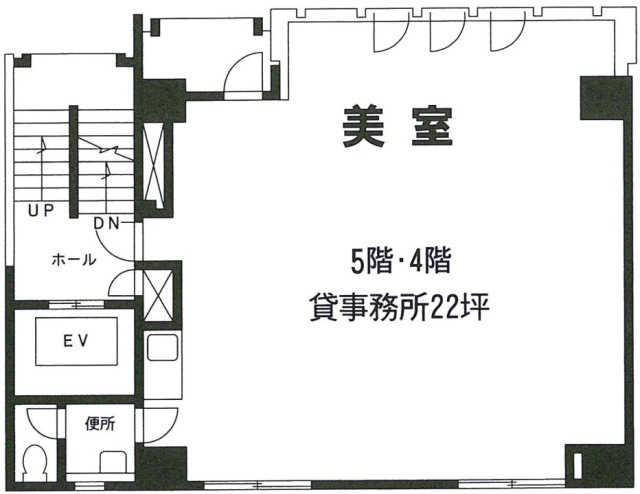 人形町KIビル6F 間取り図