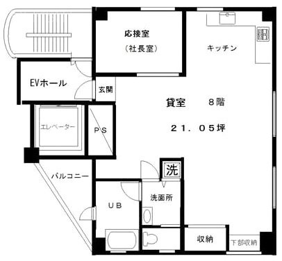 MSビル8F 間取り図