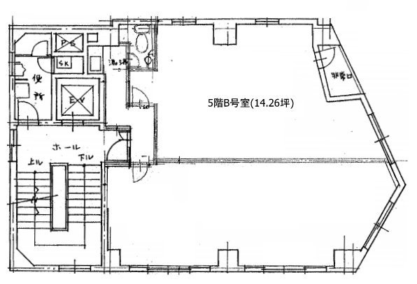 虎ノ門興業ビルB 間取り図