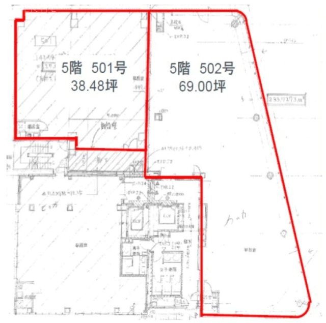 サンロータスビル501 間取り図