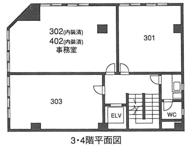 日本橋相互ビル302 間取り図