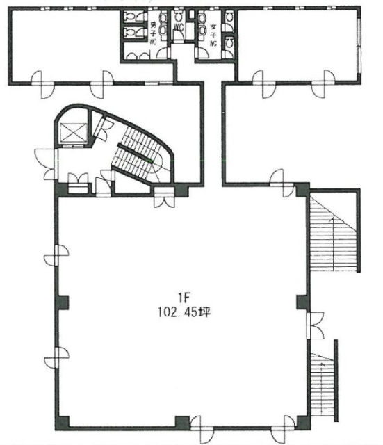 スハラ六本木1F 間取り図