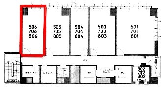 H1O平河町ビル506 間取り図