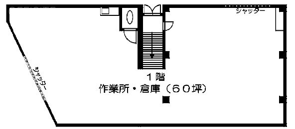 アートKS本一色ビル1F 間取り図