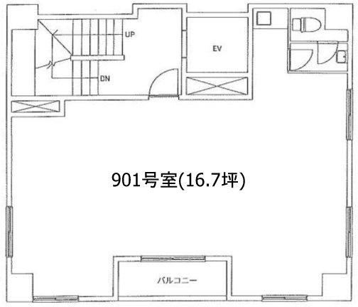 ニュースター大久保901 間取り図