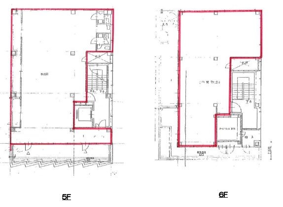 WESビル5F～6F 間取り図