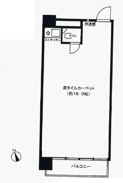 陸中ビルハイツ302 間取り図