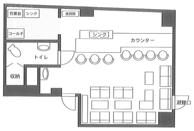 ベルビル馬車道A 間取り図