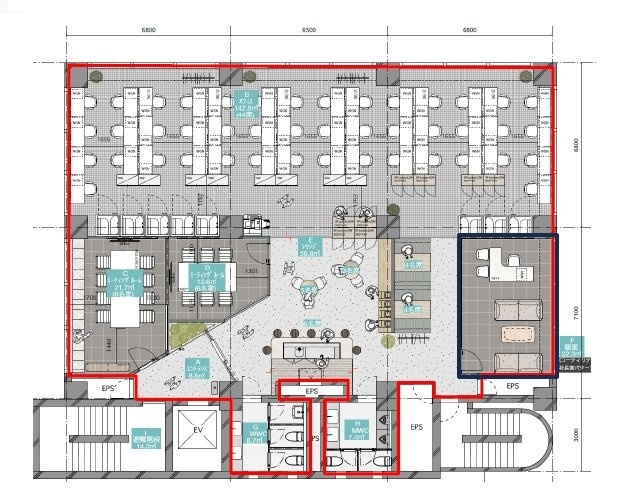COLOR・US銀座東5F 間取り図