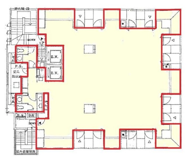 渋谷パインビル7F 間取り図