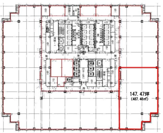 品川グランドセントラルタワー17F 間取り図