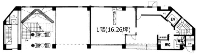 永田町グラスゲート1F 間取り図