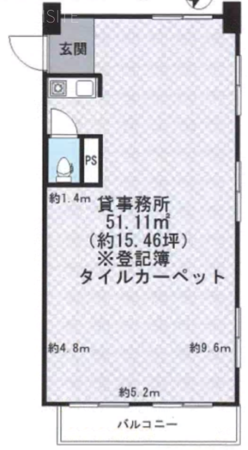 第18宮廷マンション305 間取り図