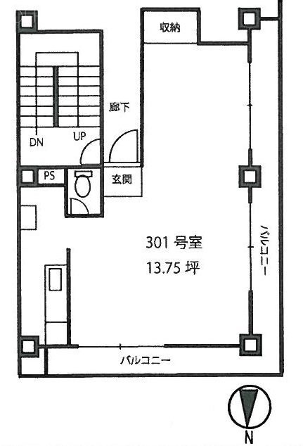 斎藤ビル301 間取り図