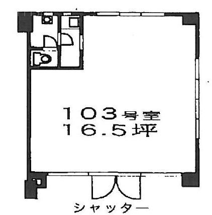 小松和東上野ビル103 間取り図