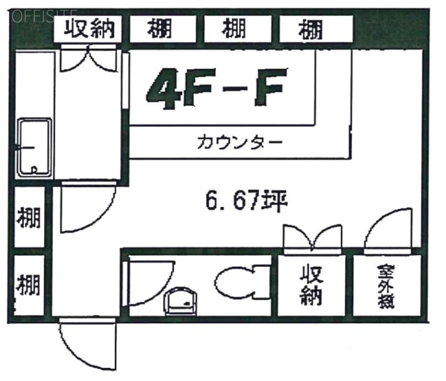 新宿LeeビルF 間取り図