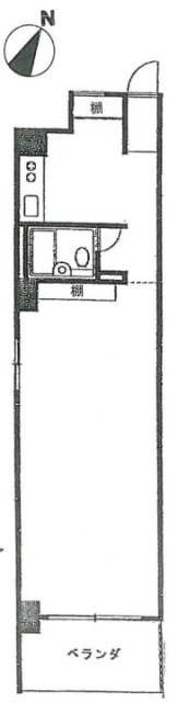 メローナ日本橋404 間取り図