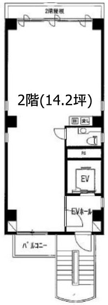 オフィスコート四谷2F 間取り図