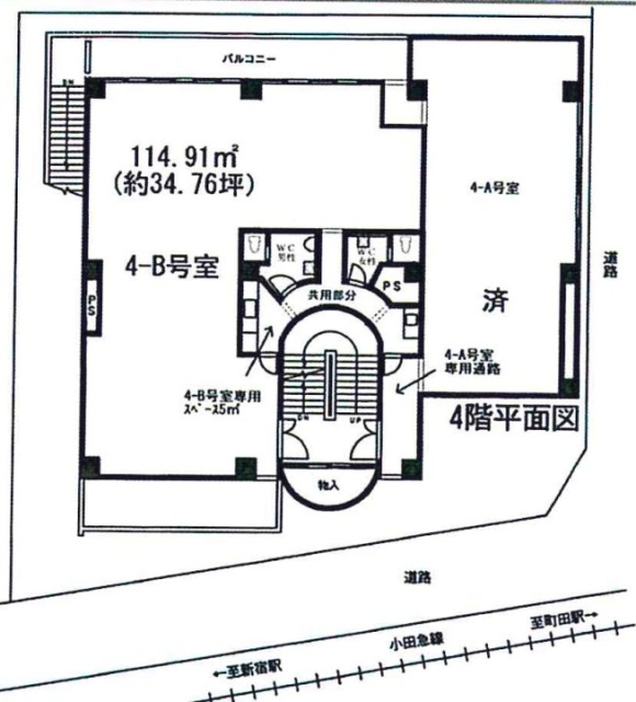 ドヒハラビルB 間取り図