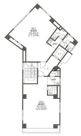後楽ビル401 間取り図