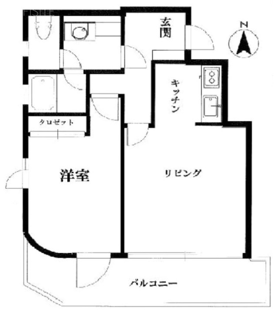 トゥーラント88ビル602 間取り図