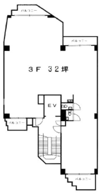 エビスツイン仁平ビル301 間取り図