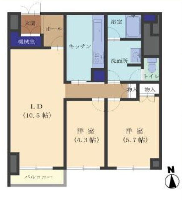 渋谷ホームズ607 間取り図
