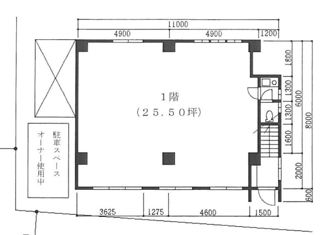 プリティパインビル1F 間取り図
