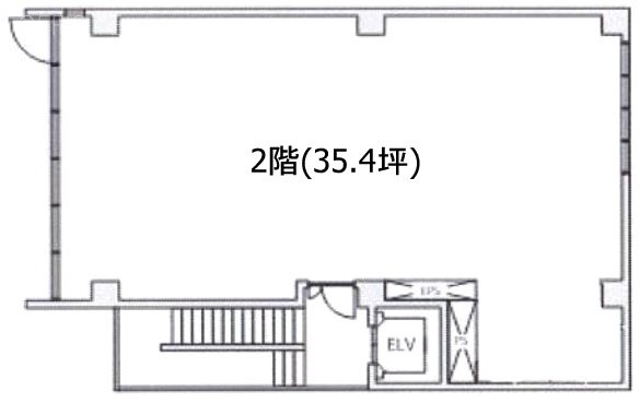 渋谷宮川ビル2F 間取り図