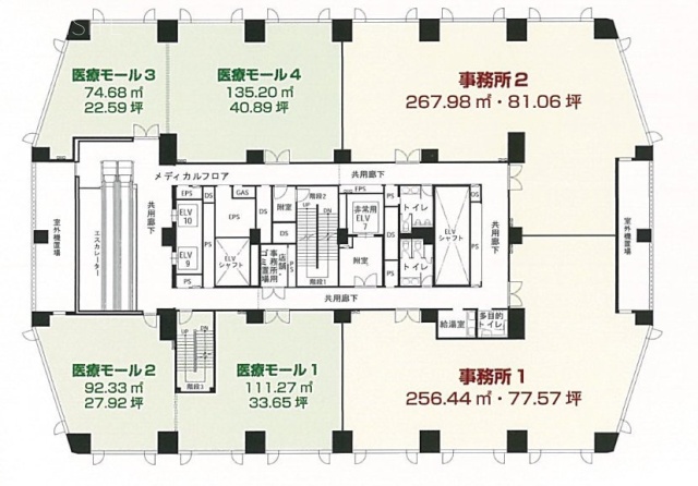 コンシェリア西新宿(TOWER’S WEST)2F 間取り図