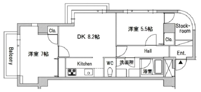 ベルセル南青山201 間取り図