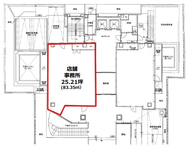 オリックス浜松町ビル1F 間取り図