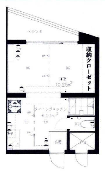 目黒パークハイツ304 間取り図
