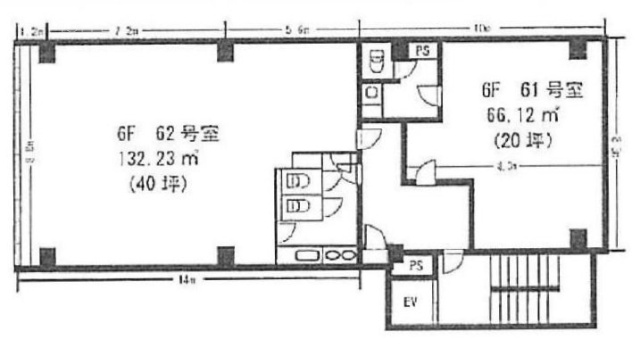 新倉ビル601 間取り図